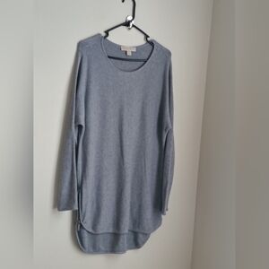 Michael Kors Sweater Women Large Gray Knit Top Elegant Office Academia Preppy